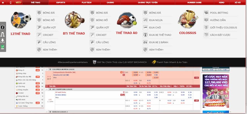 các thể loại cá cược