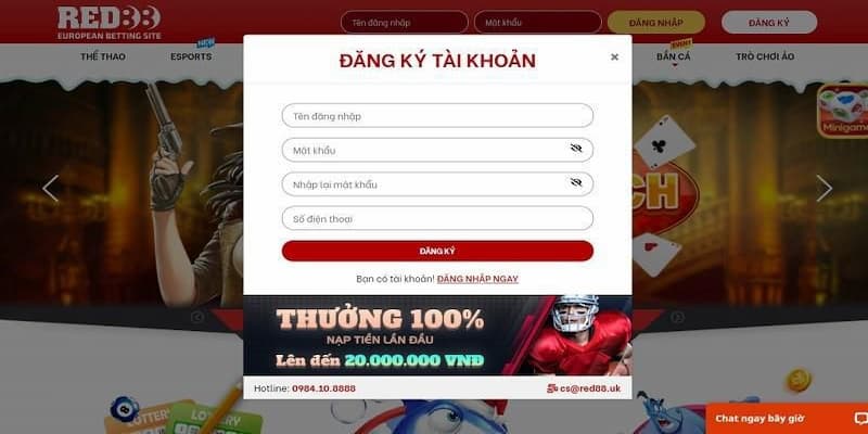 đăng ký tài khoản nhanh chóng