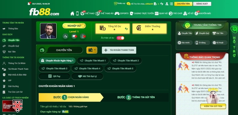 nạp vào trang cá cược