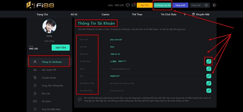 rút tiền nhanh chóng